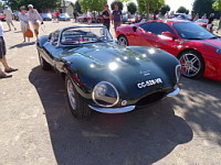 Jaguar XKSS verte (de 1956-57) (prise a Amberieux, France, 2016) (2)